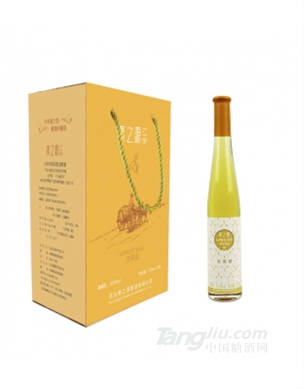 素之源 新品杏果酒低度99%杏果原漿發酵375ml*12整箱