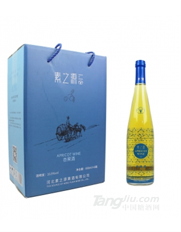 素之源 杏果酒低度99%杏果原漿發酵650ml*6整箱