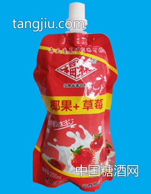 福淋椰果草莓飲品250g