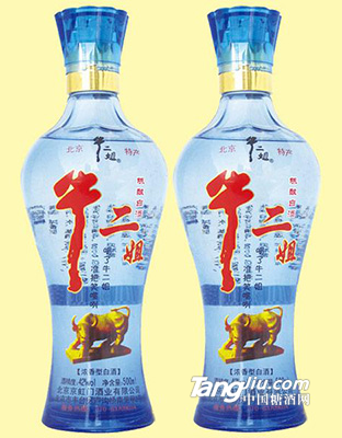 牛二姐陳釀白酒 濃香型白酒500ml