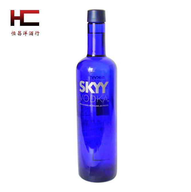 四川成都恒昌洋酒行美國SKYY藍天伏特加深藍伏特加批發