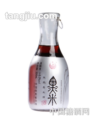 朱鹮黑米酒半甜8度銀標300ml