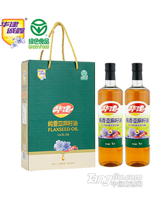 純香亞麻籽油1Lx2瓶（禮盒）