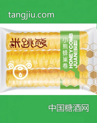 米跳熊牛奶味小熊蜂巢卷