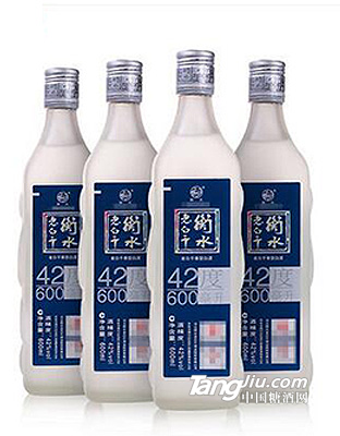 衡水老白干42度藍磨砂600ml