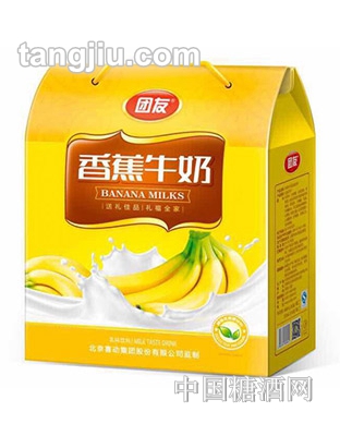 團(tuán)友香蕉牛奶禮盒488ml