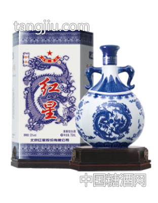 52度珍品紅星二鍋頭酒（青花瓷）750ml