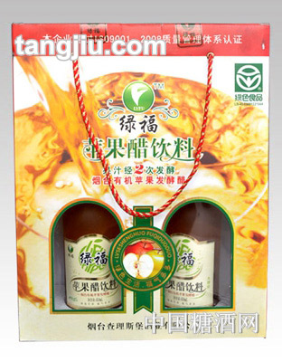 綠福蘋果醋雙支禮盒650ML