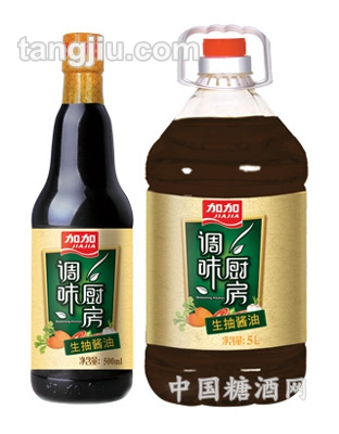 加加調味廚房&amp;#8226；生抽醬油500ml