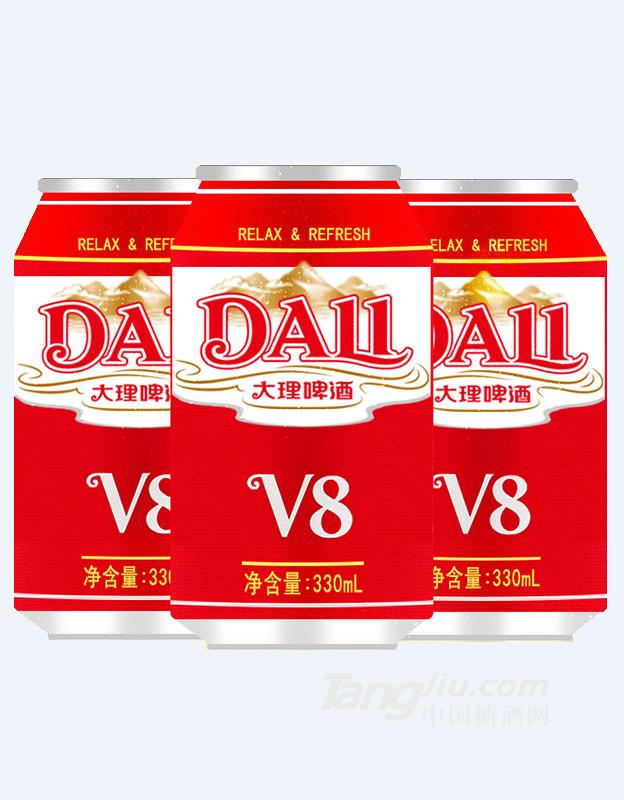 大理啤酒-V8罐裝-330ml