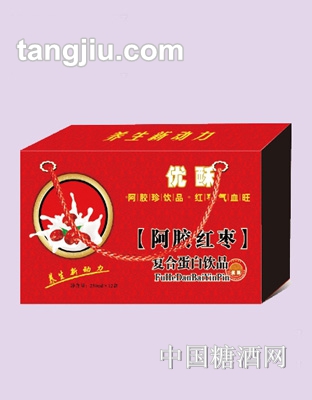 優酥阿膠紅棗復合蛋白飲品