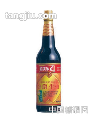 嘉美樂金爵生抽610ml