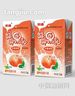 科迪鮮鮮果乳水蜜桃味250ml