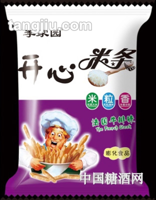 李家園開心米條法國牛排味80g