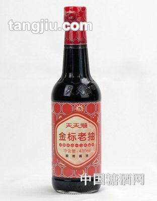 天天順金標老抽醬油430ml