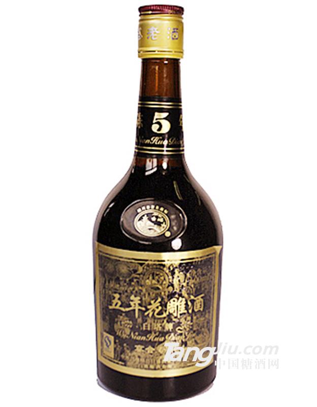 五年花雕酒黑標600ml