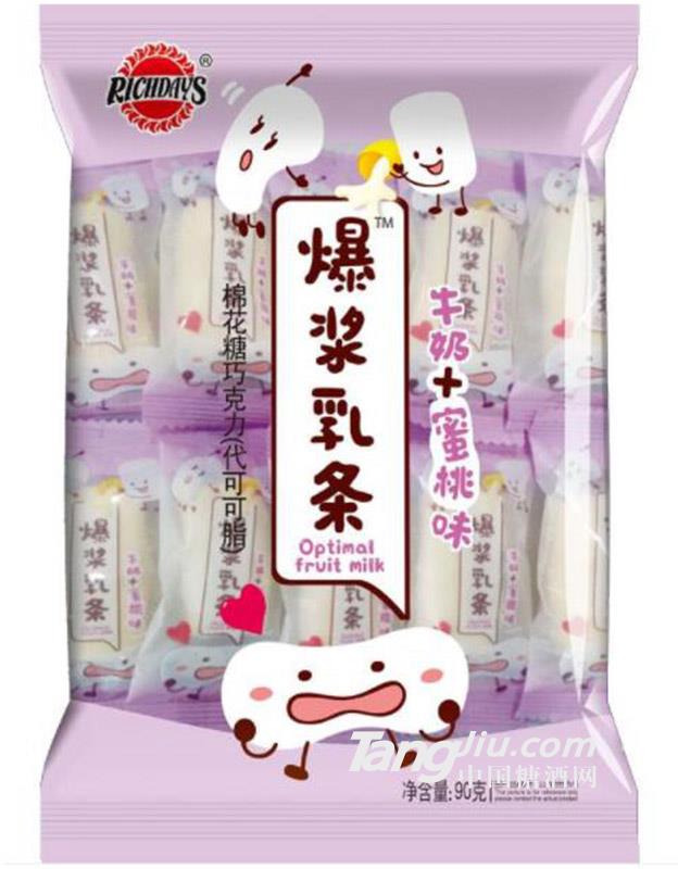 爆漿乳條蜜桃味90克