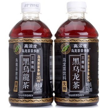 三得利 黑烏龍飲料350ML*24瓶 整箱