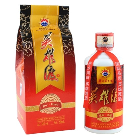 貴州省茅臺鎮英雄渡酒   歡樂250