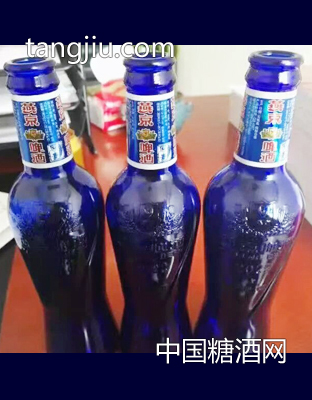 燕京藍瓶原麥啤酒玻璃瓶裝