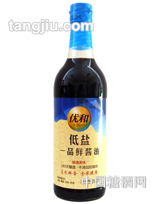 優和低鹽一品鮮醬油500ml