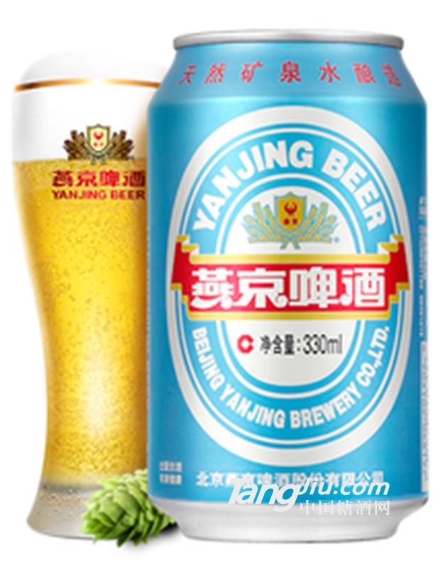 燕京啤酒11°藍聽清爽黃啤酒330ml