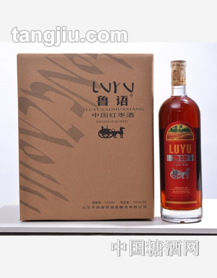 魯語紅棗酒水晶瓶12度-700ml