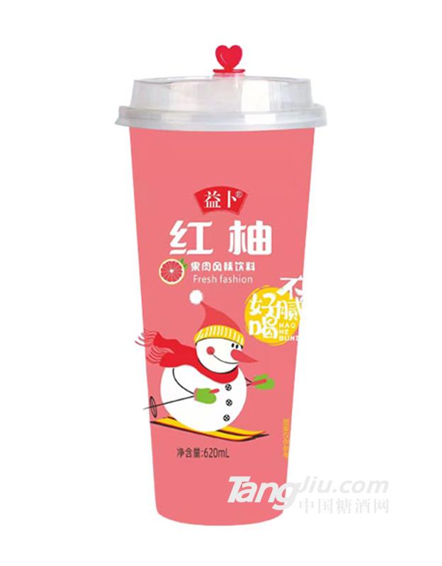 益卜紅柚果肉風味飲料620ml