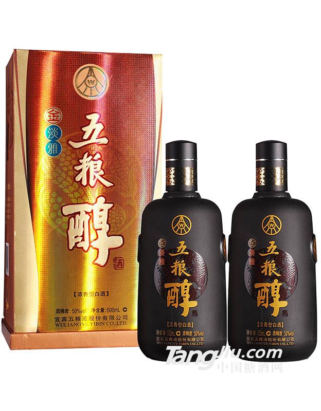 50°五糧醇金淡雅500ml