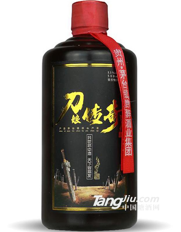 刀娘傳奇原漿酒純糧食高粱坤沙白酒500ml