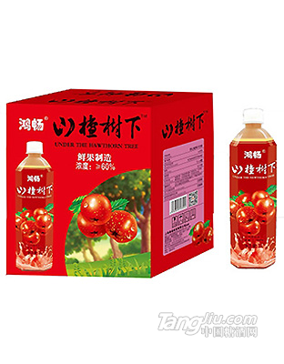 鴻暢山楂樹(shù)下山楂汁飲料500ml