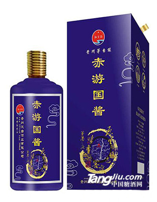 赤游國醬酒（藍）53度500ml