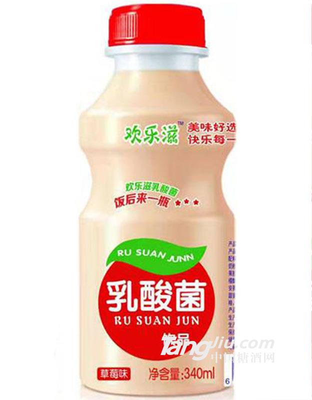 歡樂滋乳酸菌飲品草莓味340ml