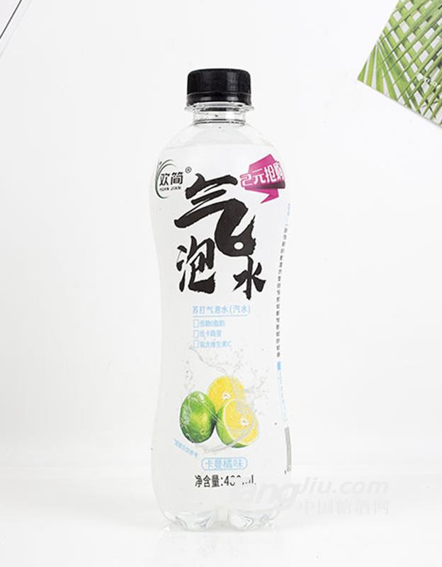 歡簡蘇打氣泡水卡曼橘味480ml