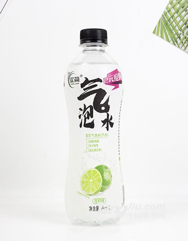 歡簡蘇打氣泡水青檸味480ml