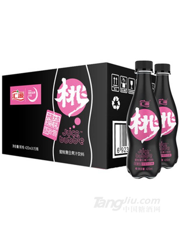 匯源 95°黑 蜜桃復合氣泡果汁飲料 420ml×15瓶