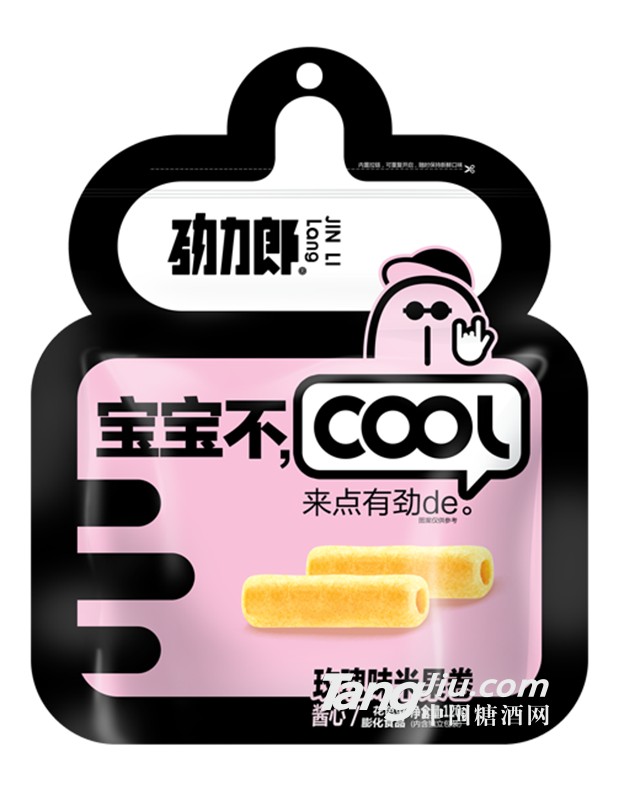 勁力郎不cool米果卷玫瑰味120g