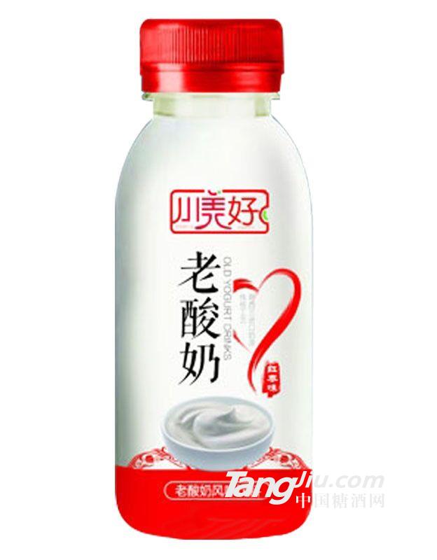 小美好老酸奶350ml（紅棗味）