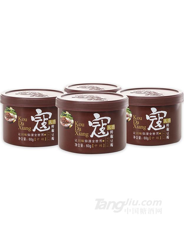 寇大香鮮椒豆瓣便攜小罐裝中辣-60g