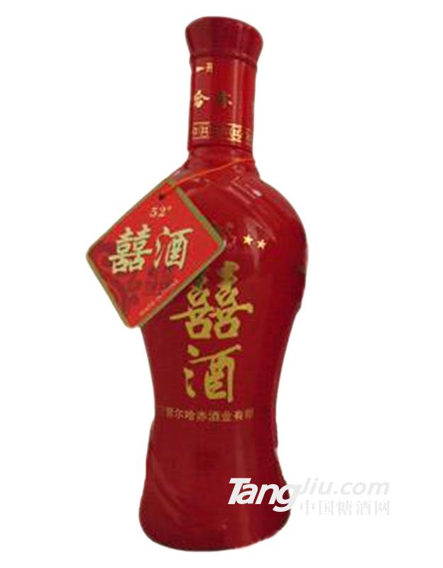 努爾哈赤裸瓶喜酒52度480ml