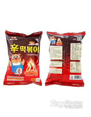 韓國進口膨化食品慈恩島辣炒年糕條110g