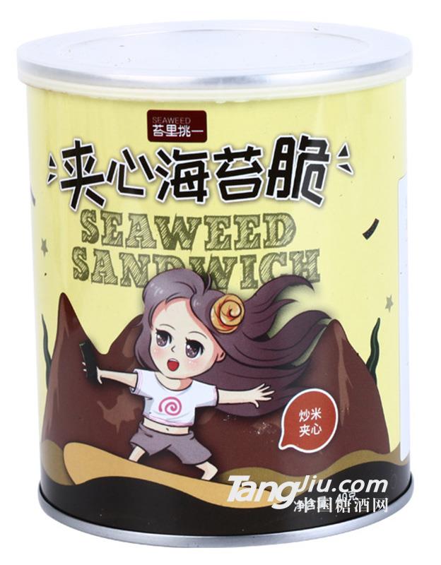 炒米夾心海苔脆片40g罐裝