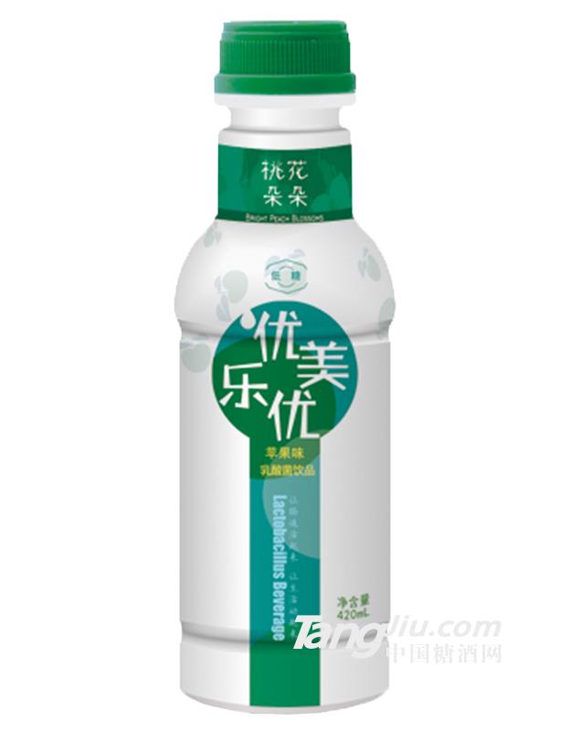 優美優樂蘋果味乳酸菌飲料420ml