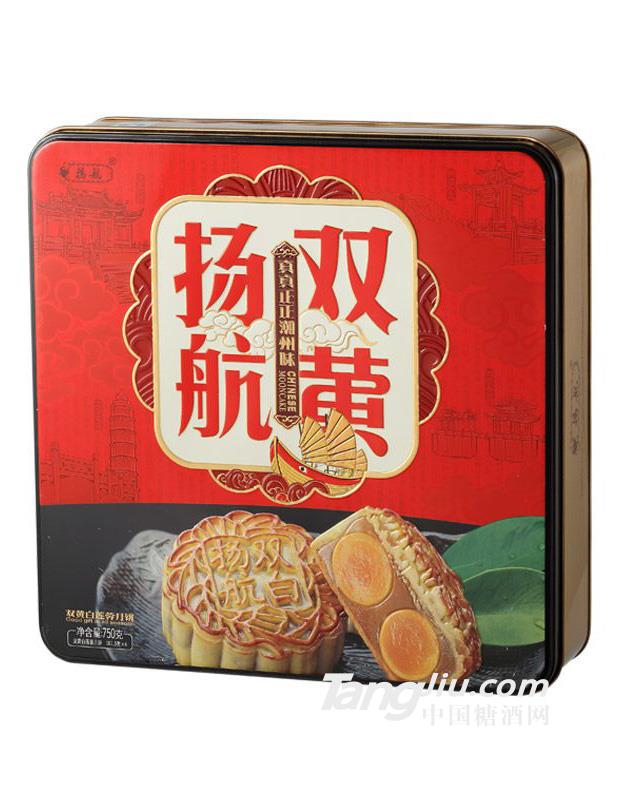 揚航雙黃白蓮蓉月餅750g