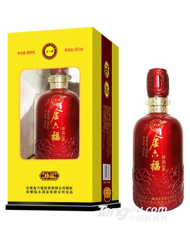 金六福42度珍品白酒-500ml