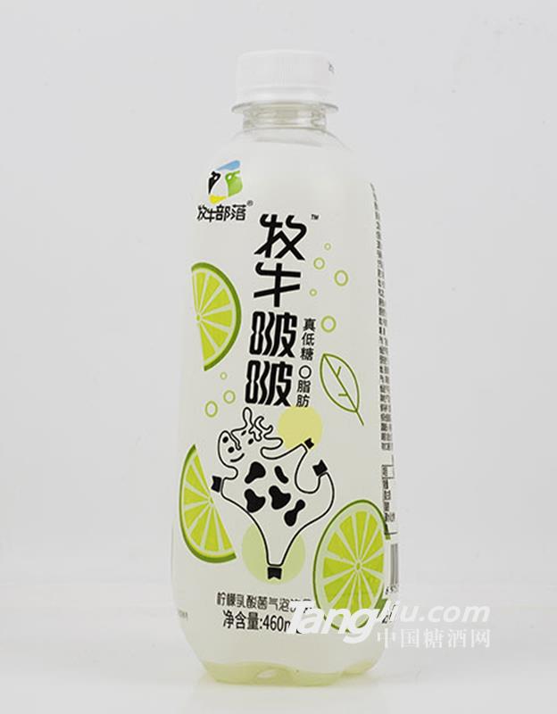 牧牛部落牧牛啵啵檸檬乳酸菌氣泡飲品460ml