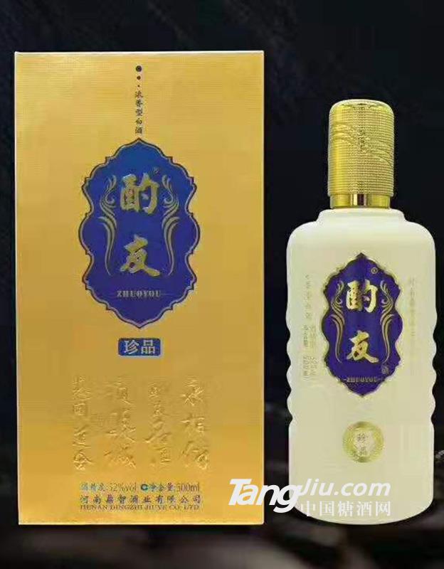 酌友珍品52度醬香型白酒-500ml